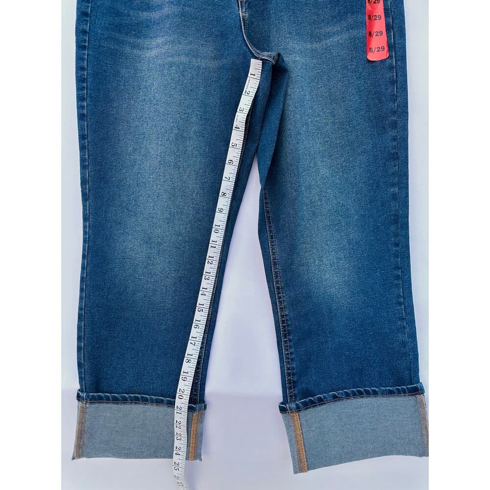 NWT Frye High Rise Cuffed Straight Leg Crop Jeans Women’s Size 8/29 Medium Wash - Picture 12 of 15